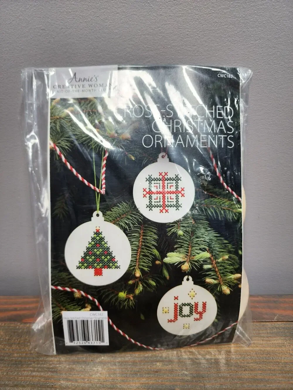 Annie's Creative Woman Crossed-Stitched Christmas Ornaments Kit